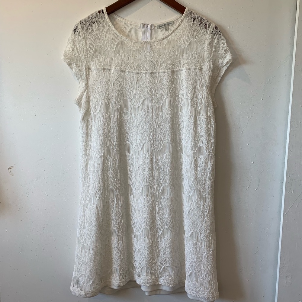 Charlotte Russe White Lace Dress